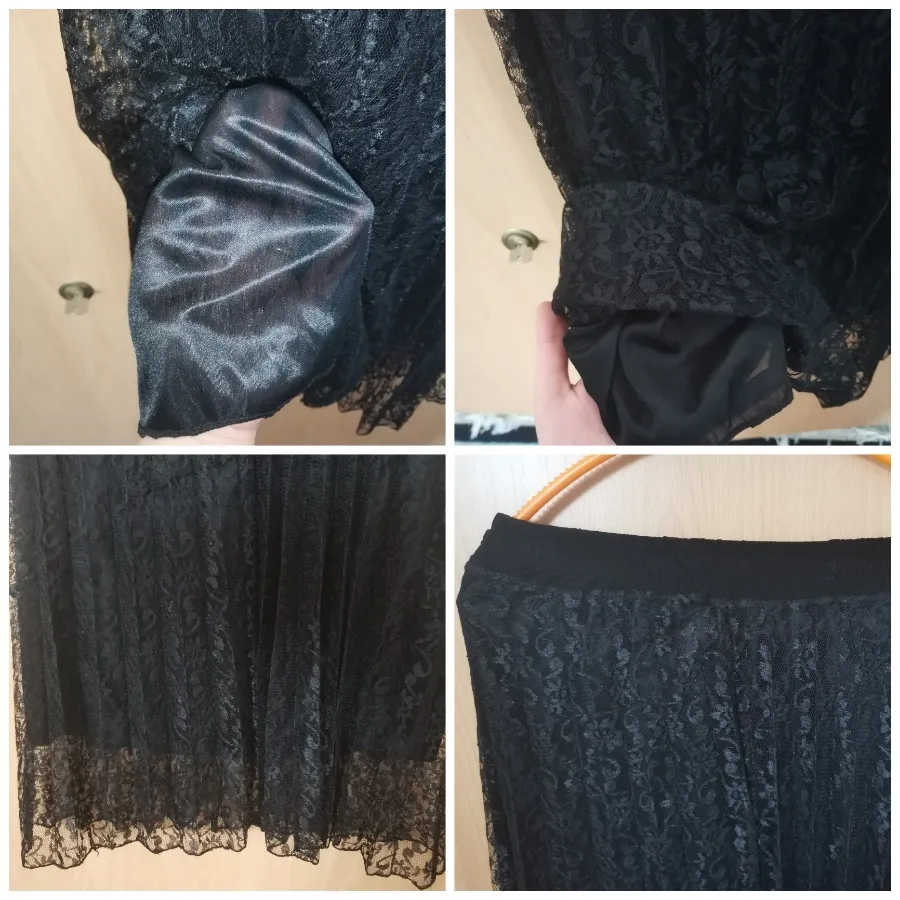 دامن کوتاه گیپوری مشکی