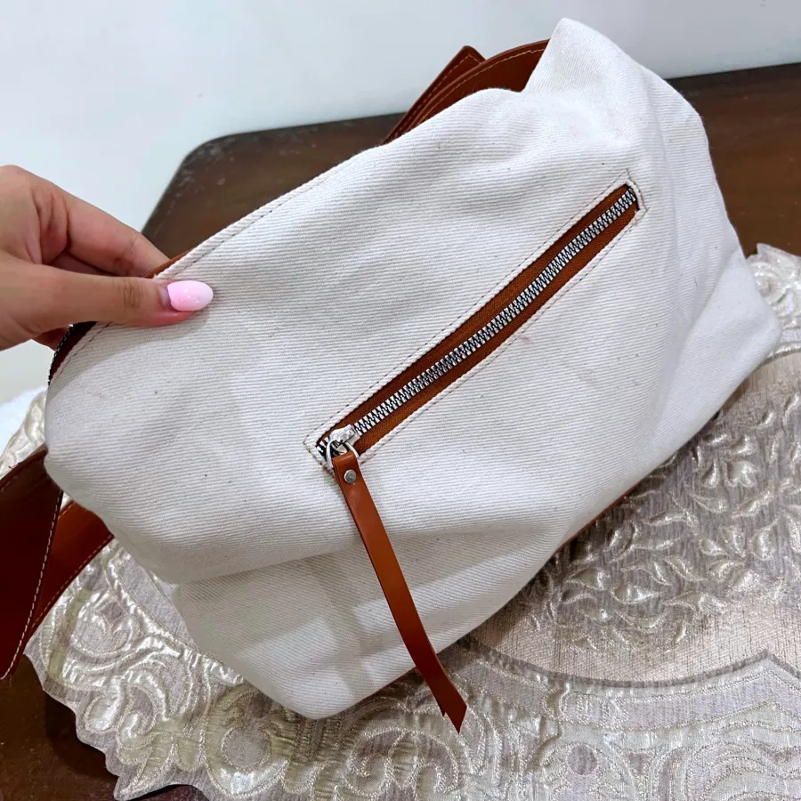 کیف کرم قهوه ای ترک