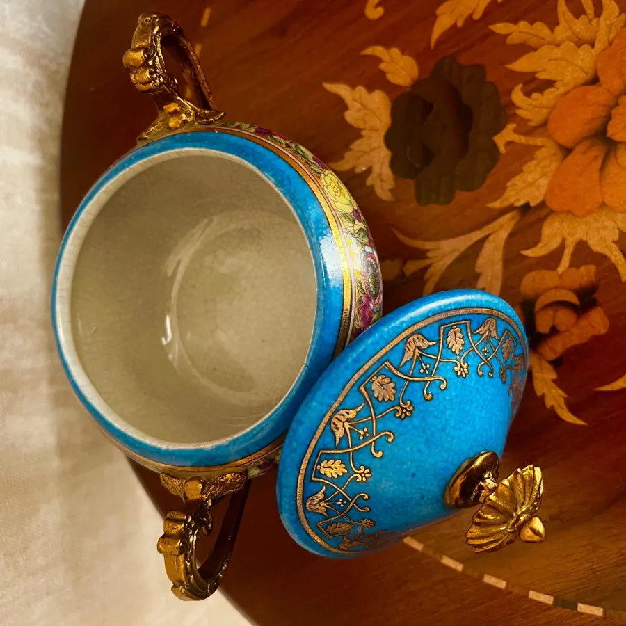 جفت قندان آنتیک چینی برنز