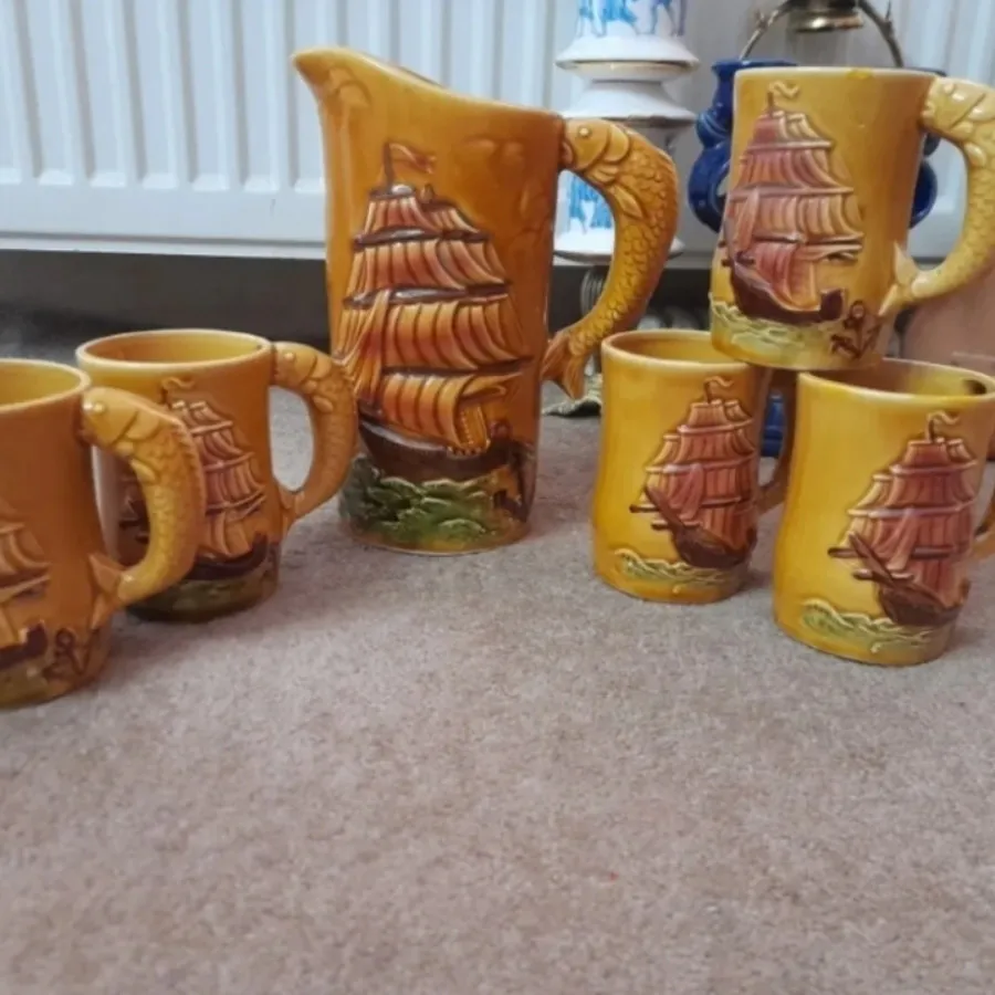 پارچ لیوان ژآپنی قدیمی