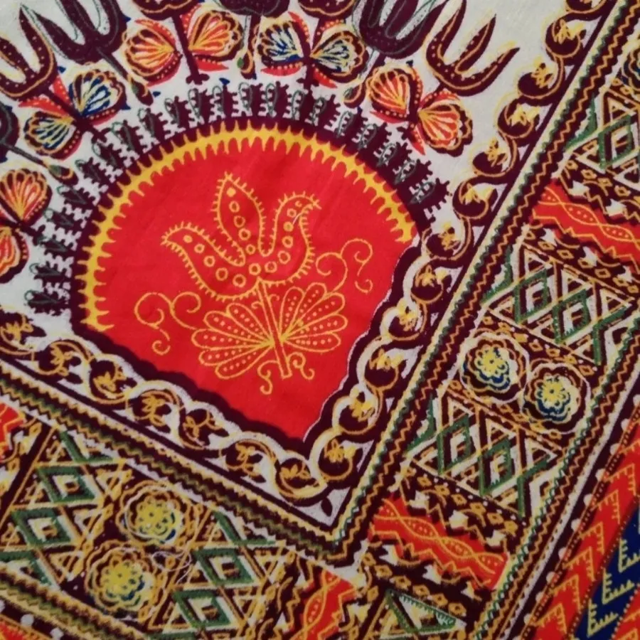 رومیزی چاپی طرح پته کرمان