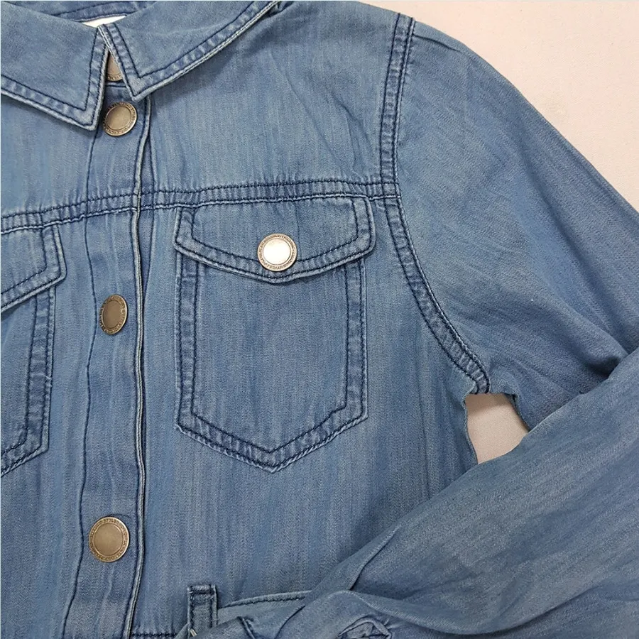 مانتو  جین کاغذی دخترانه