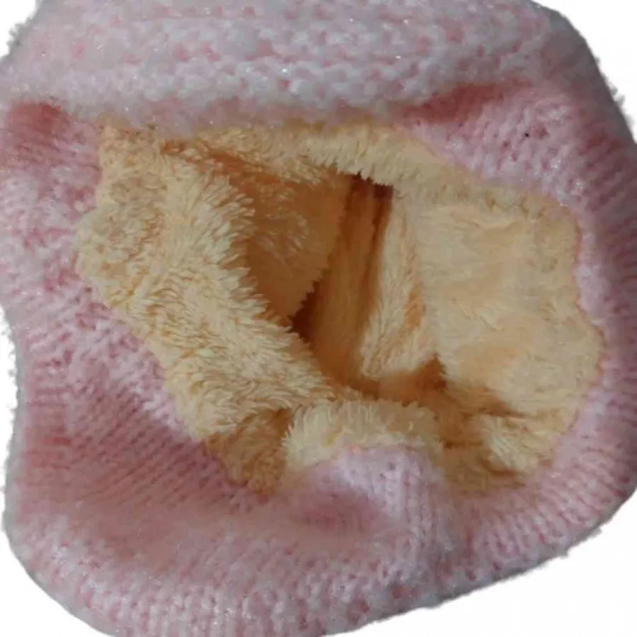 کلاه بافت تو خز دخترانه