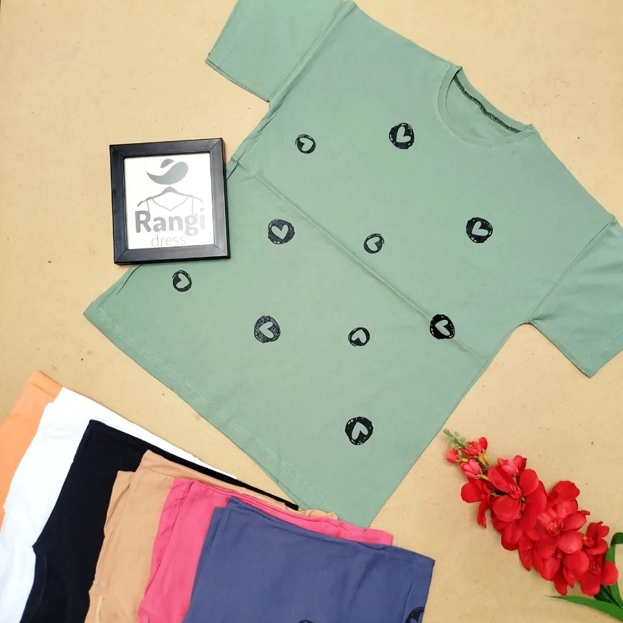 تیشرت طرح قلب