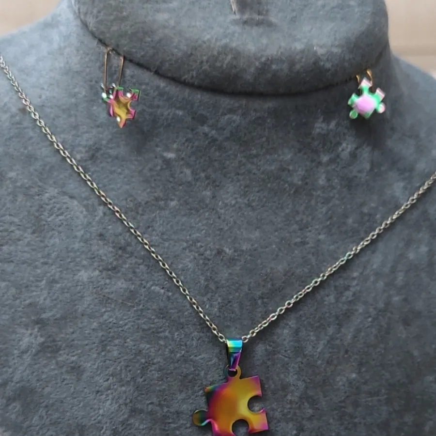 نیم ست پازلی رنگ هولوگرام