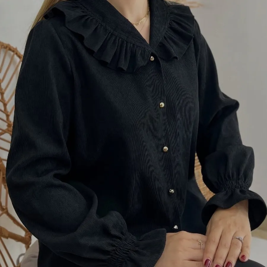 شومیز مخمل کبریتی