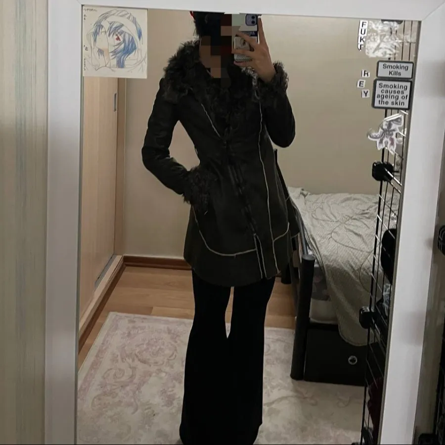 پالتو چرم جیر خزدار