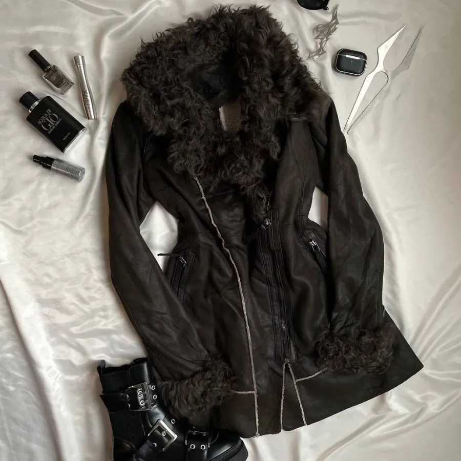 پالتو چرم جیر خزدار