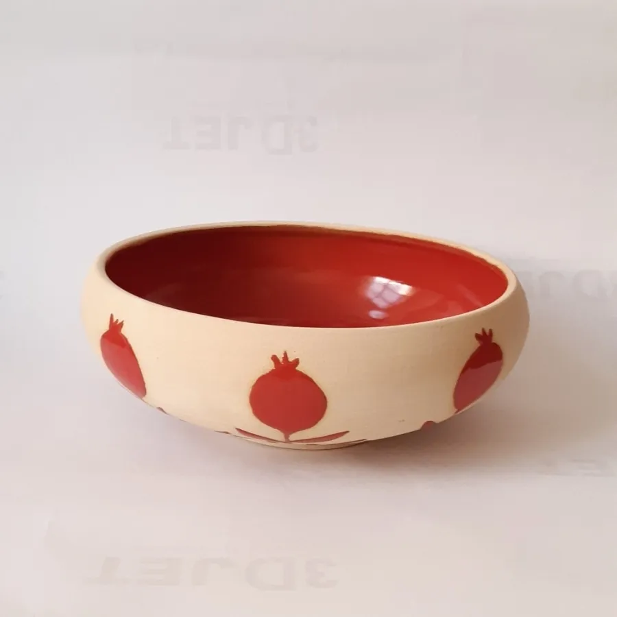 کاسه و بشقاب یلدا انار