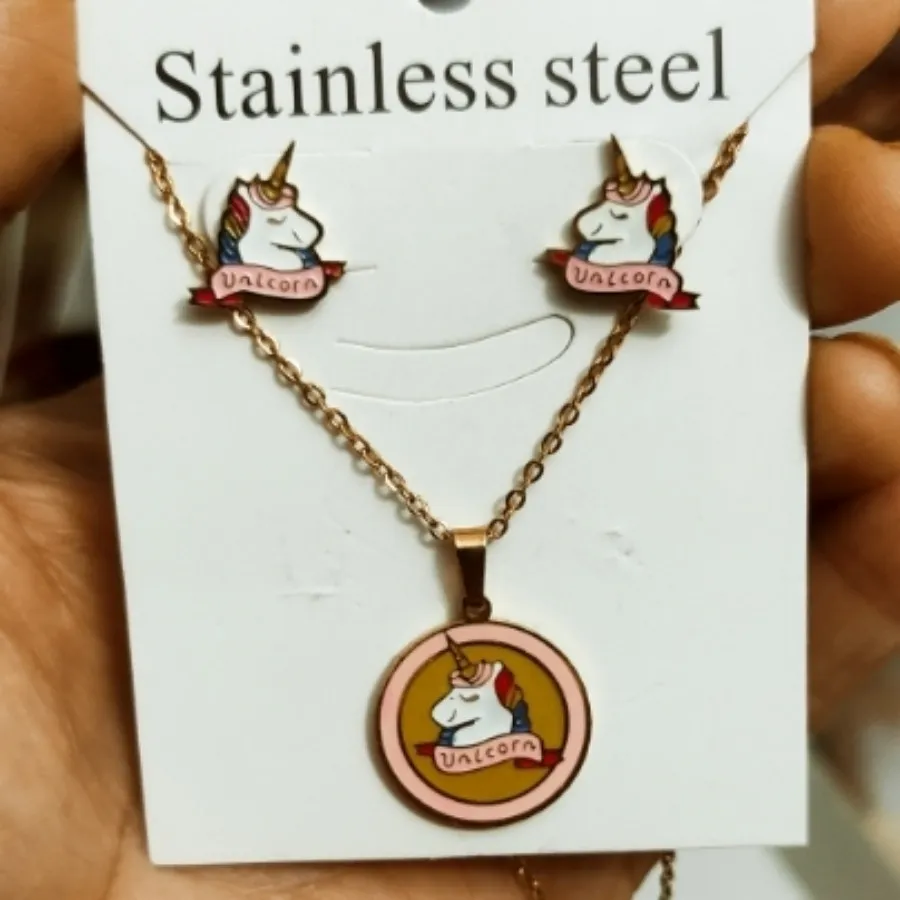 نیم ست اسب شاخدار استیل