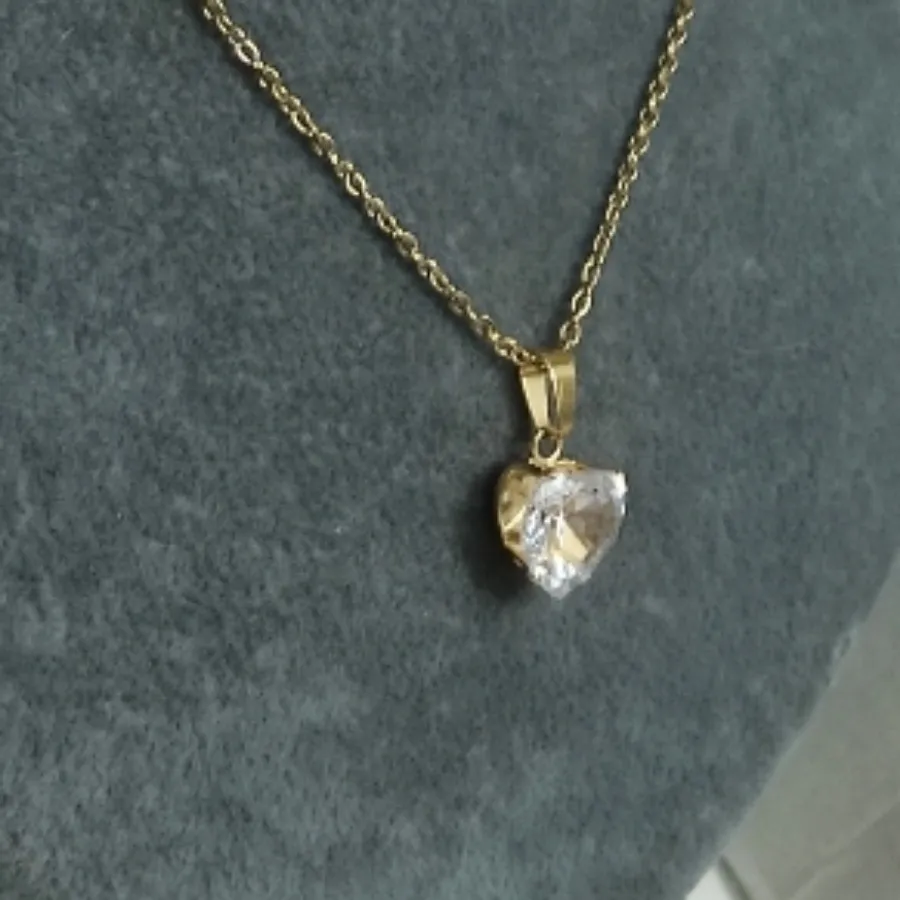 گردنبند تک نگین جواهر