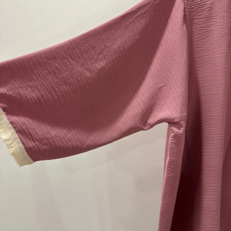 تونیک صورتی ابر و بادی