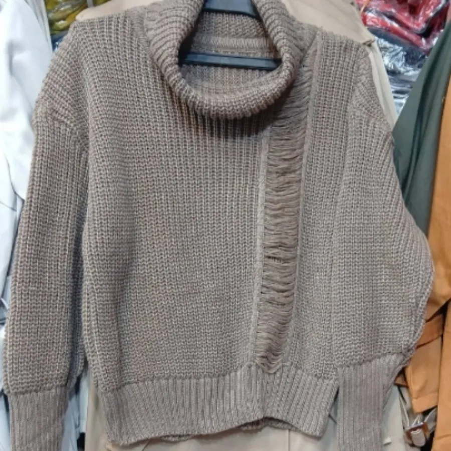 بافت کراپ یقه شل