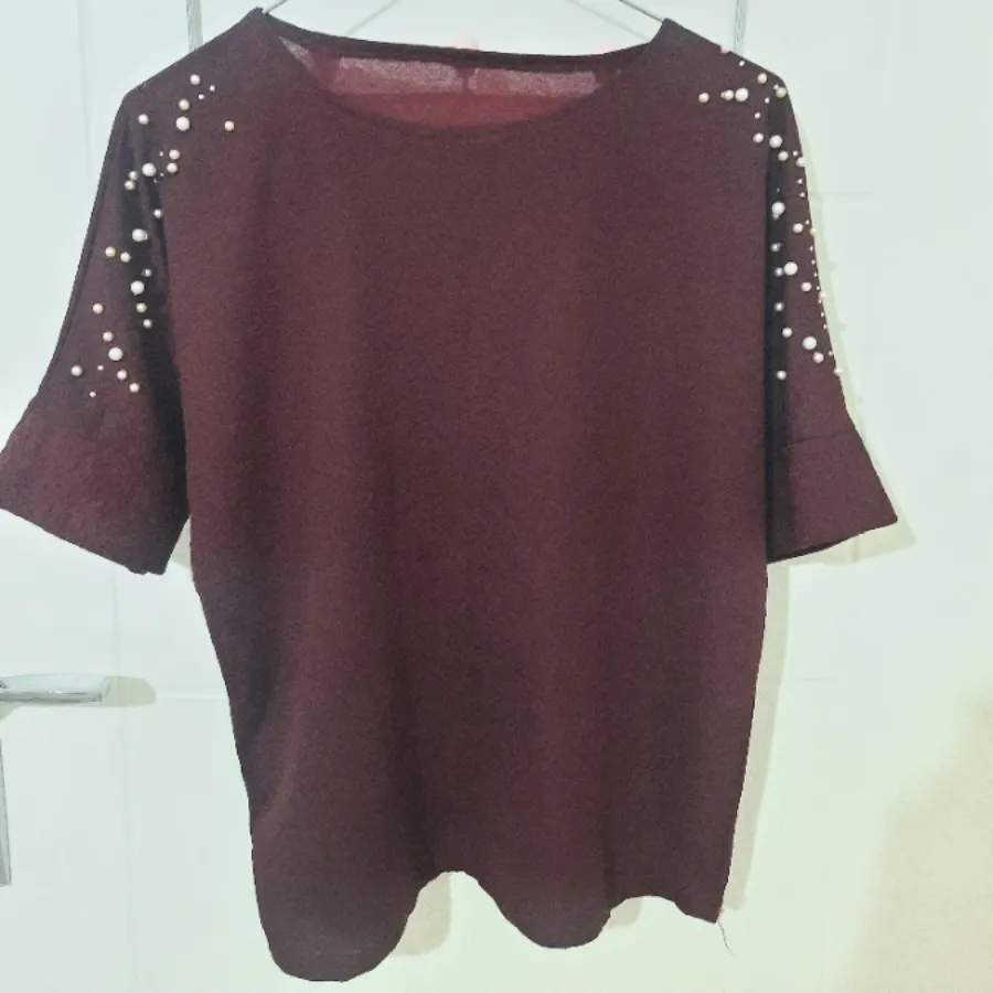 شومیز مجلسی زرشکی