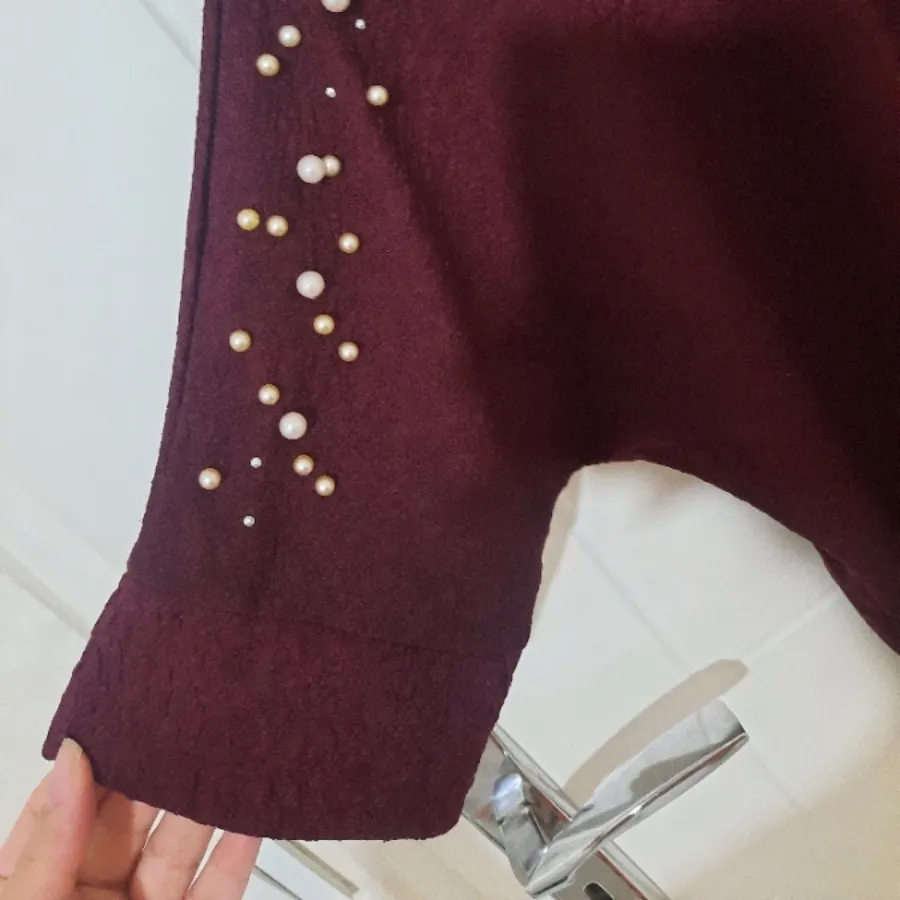 شومیز مجلسی زرشکی