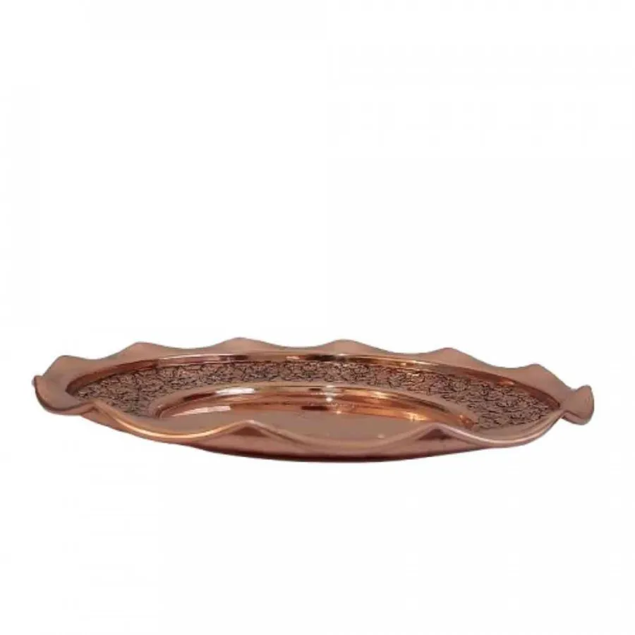 بشقاب مسی قلم زنی زنجان