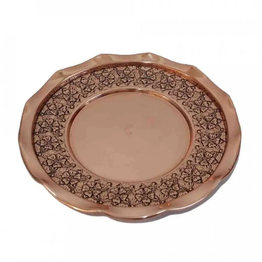 بشقاب مسی قلم زنی زنجان