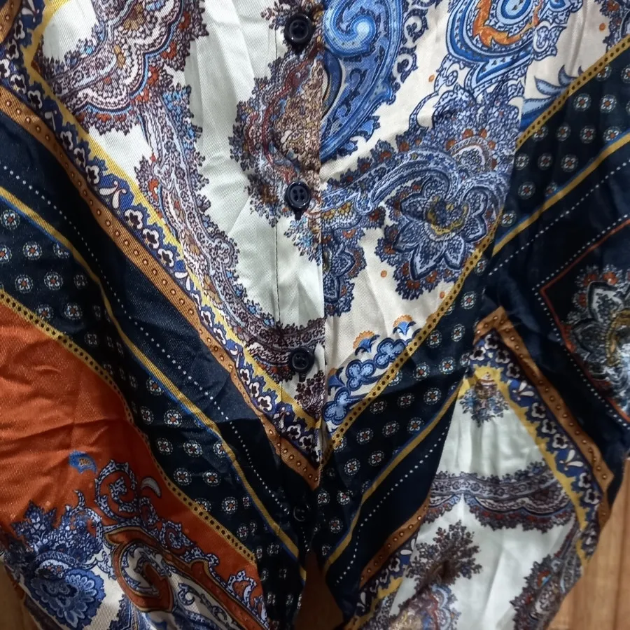 تاپ ساتن ابریشمی ترک