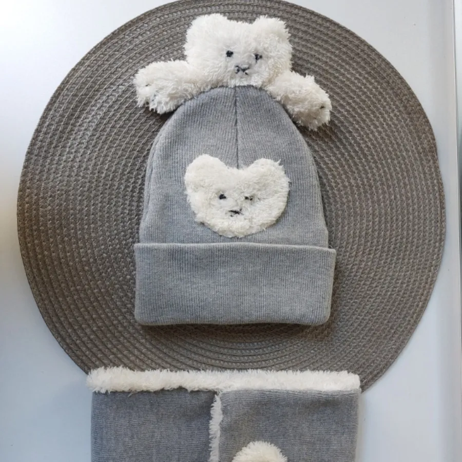 شال و کلاه بچگانه خرس