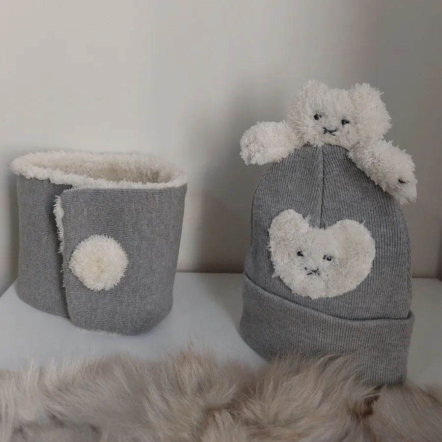 شال و کلاه بچگانه خرس