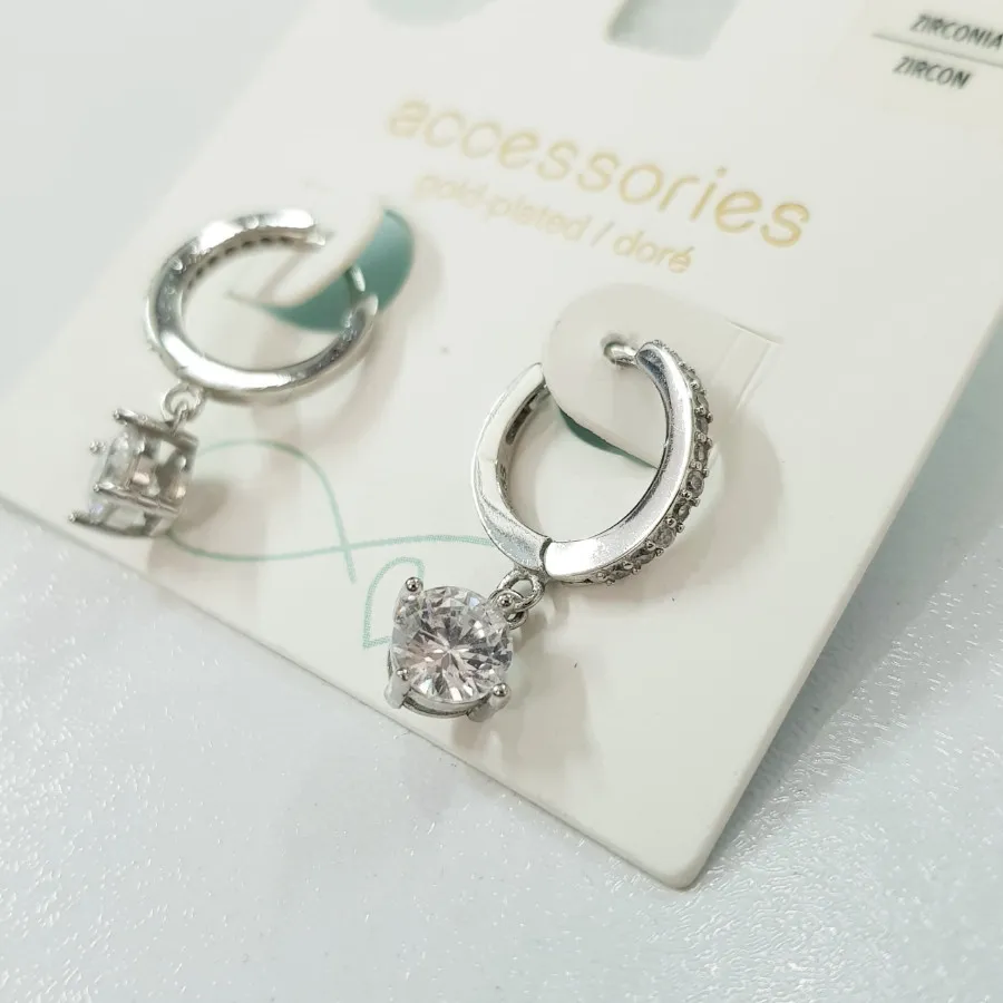 گوشواره استیل سنگ زیرکنیا