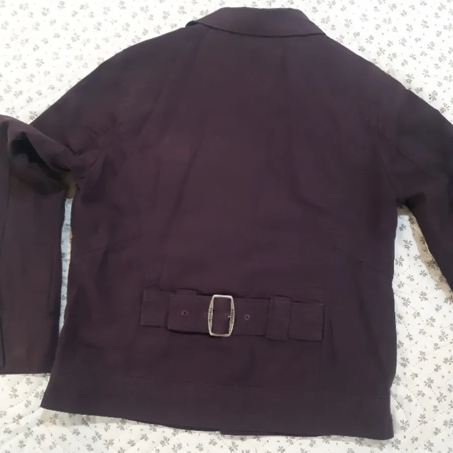 کاپشن کتان بنفش