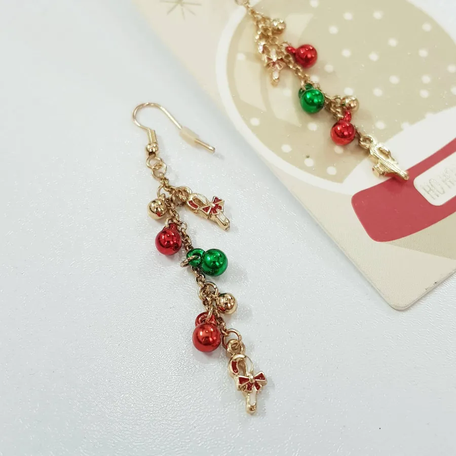 گوشواره طلایی کریسمسی