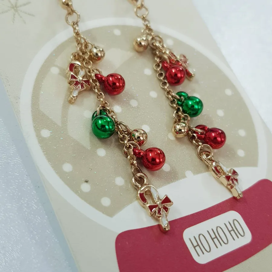 گوشواره طلایی کریسمسی