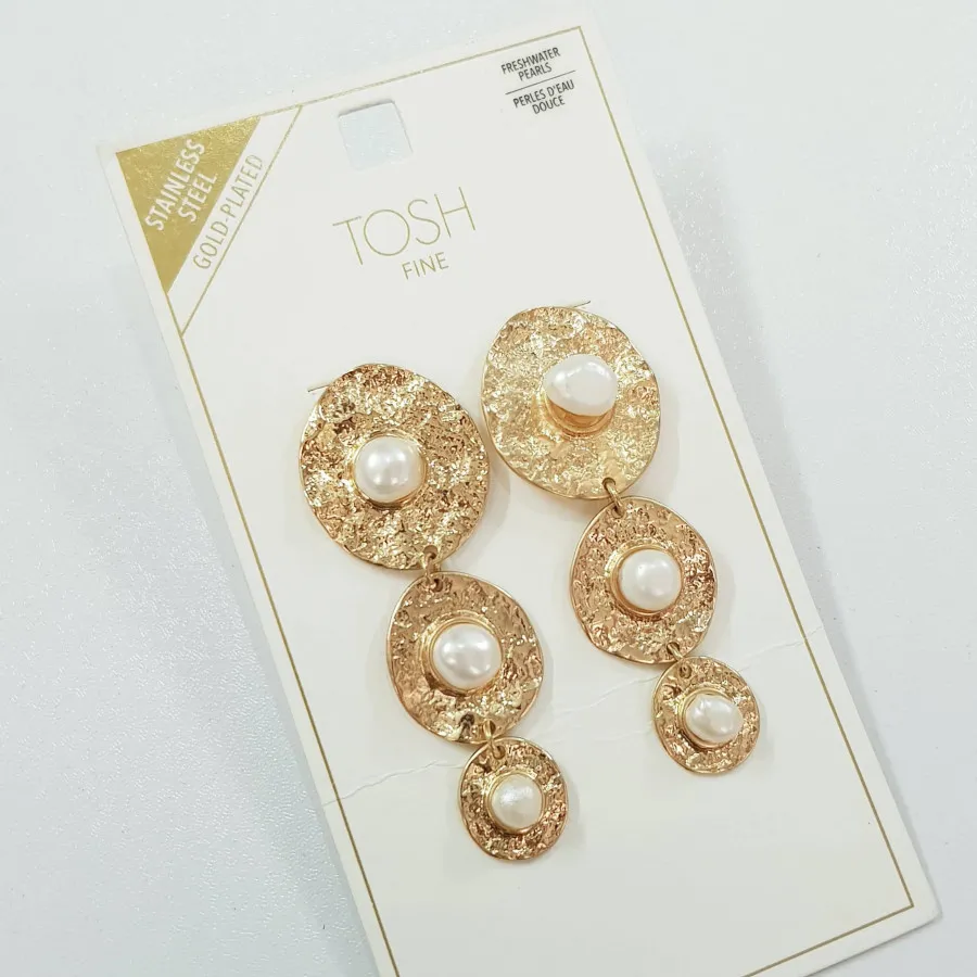 گوشواره استیل مروارید اصل