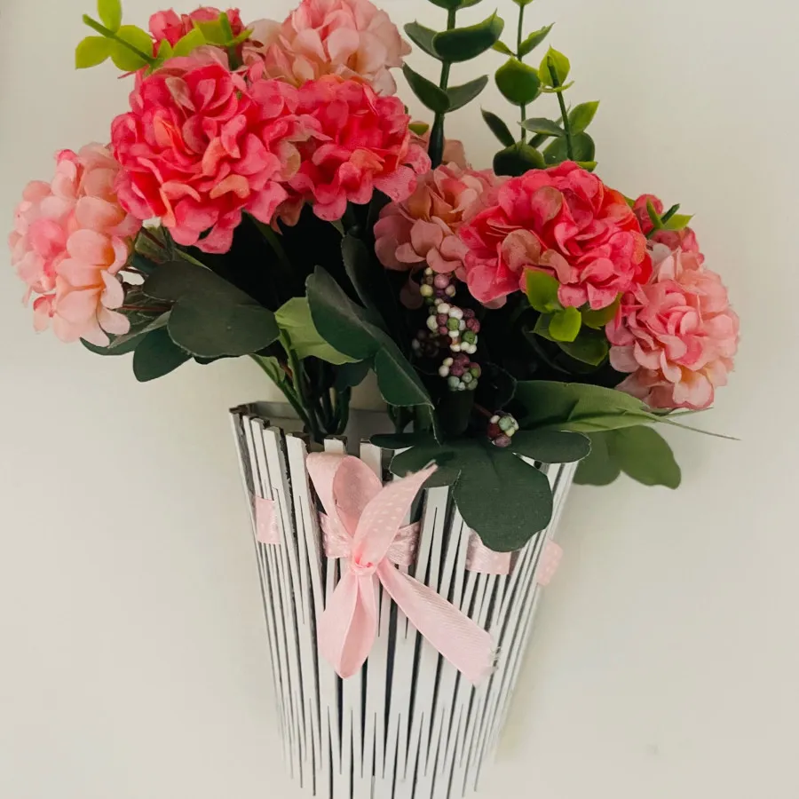 ست گلدان و گل