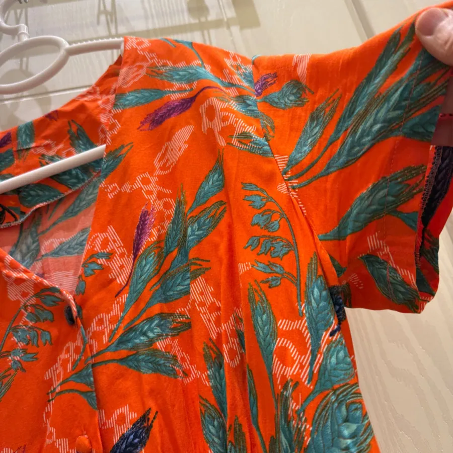 پیراهن ساحلی نخی