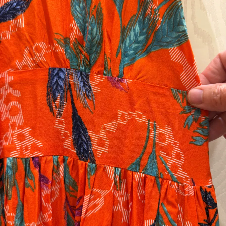 پیراهن ساحلی نخی