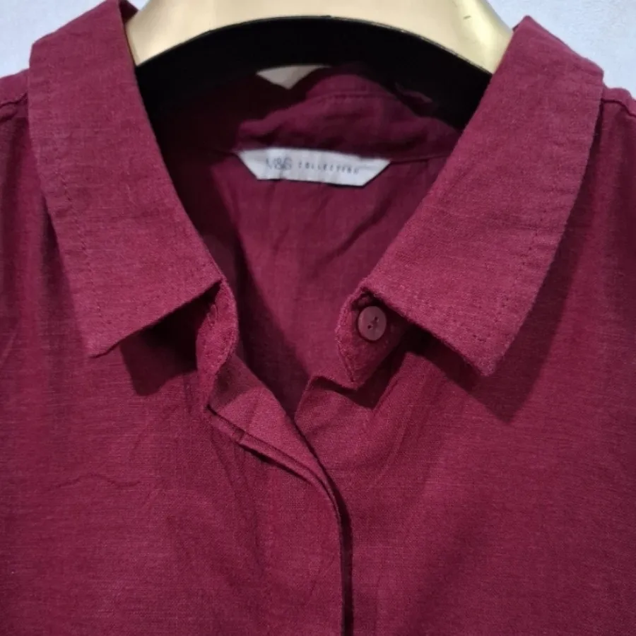 شومیز حلقه ای زرشکی