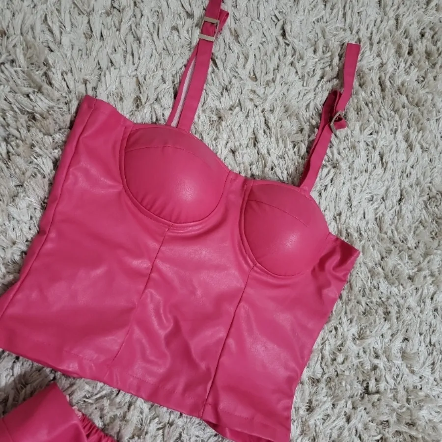 ست چرمی نیم تنه دامن