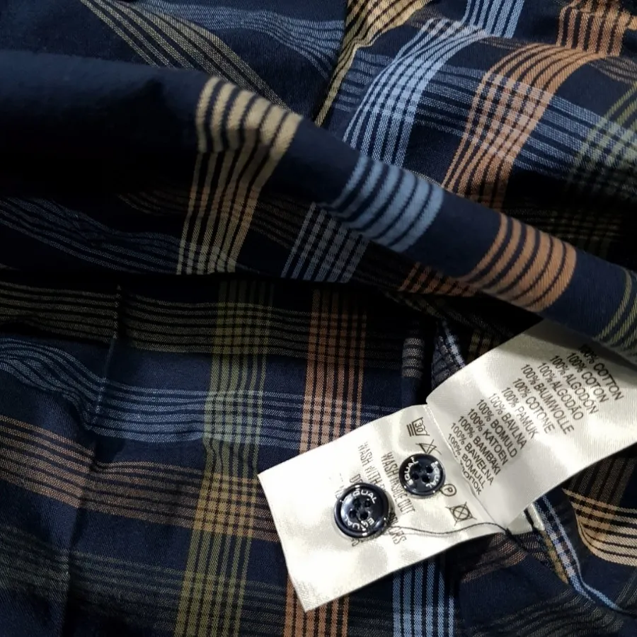 پیراهن پارچه نخی سرمه ای