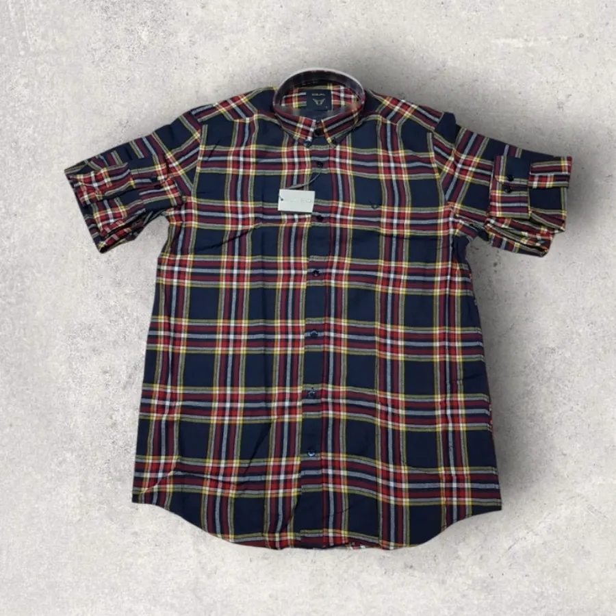 پیراهن چهارخانه نخی XL