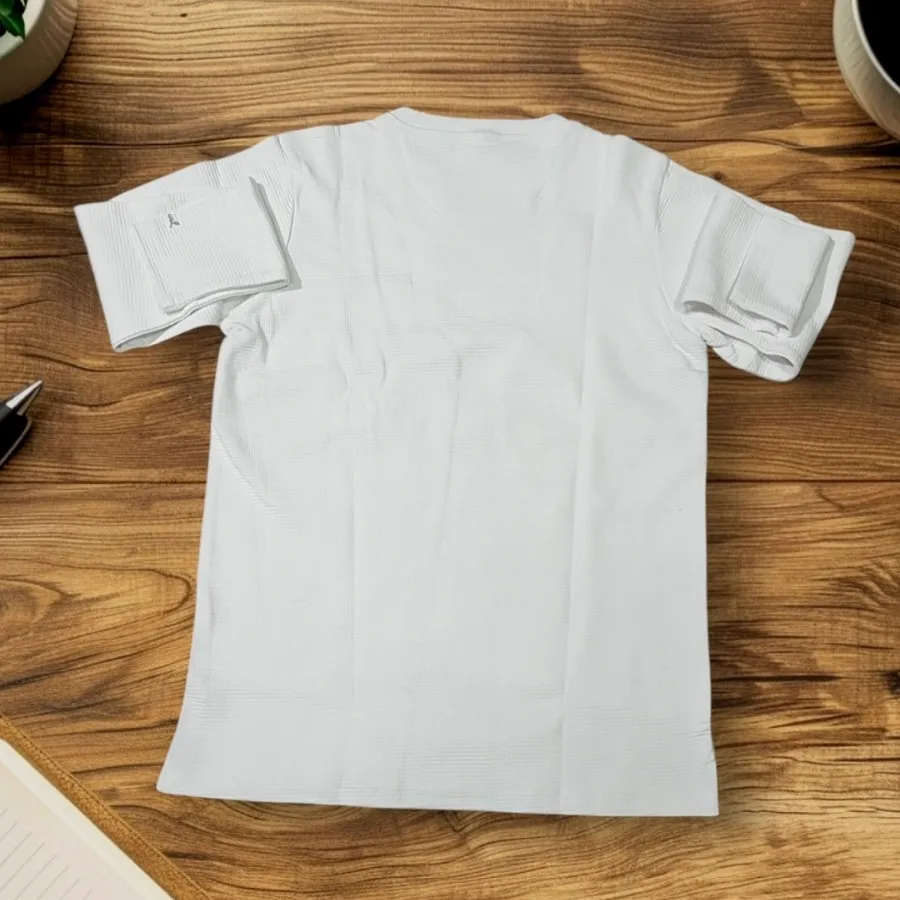 تیشرت بلند بیسکویتی سفید