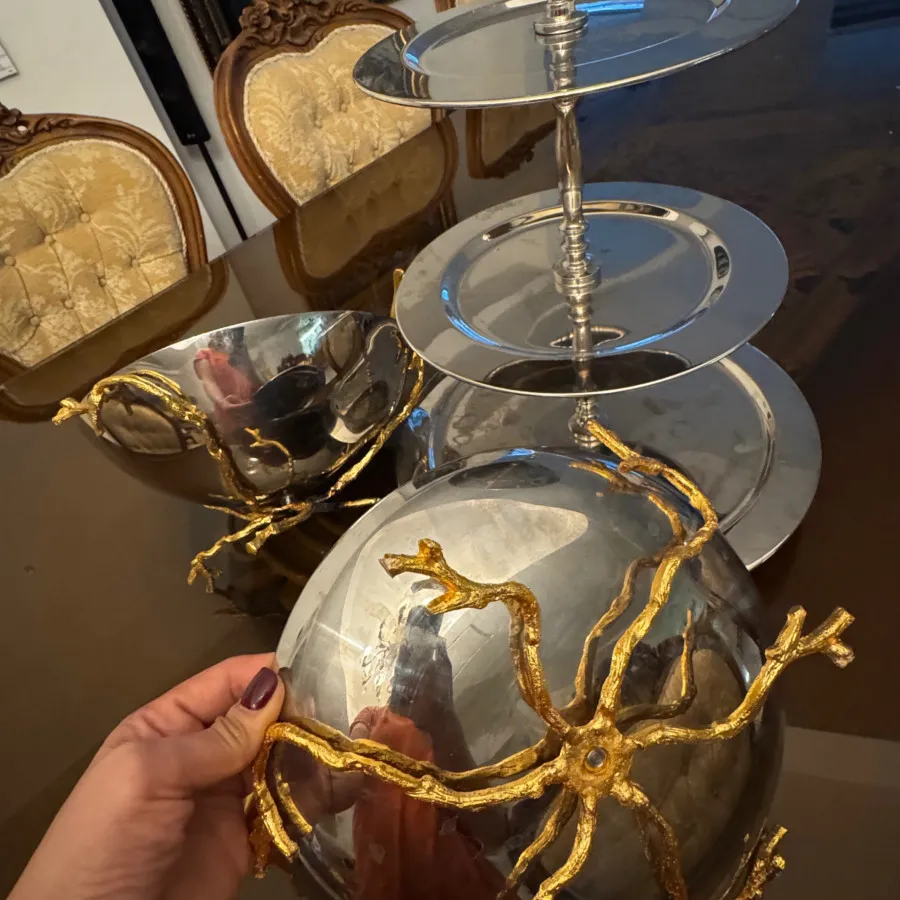 ظروف ست پزیرایی استیل