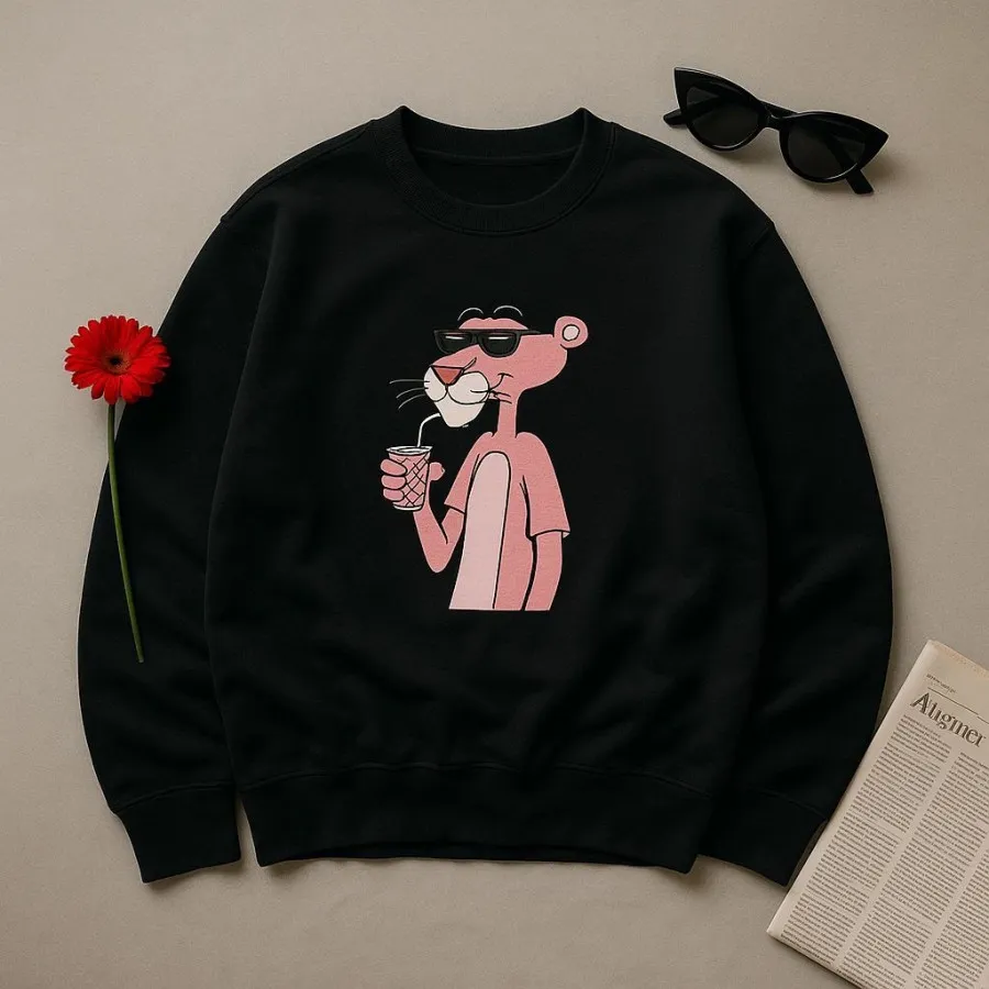 بلوز پاییزه پلنگ صورتی