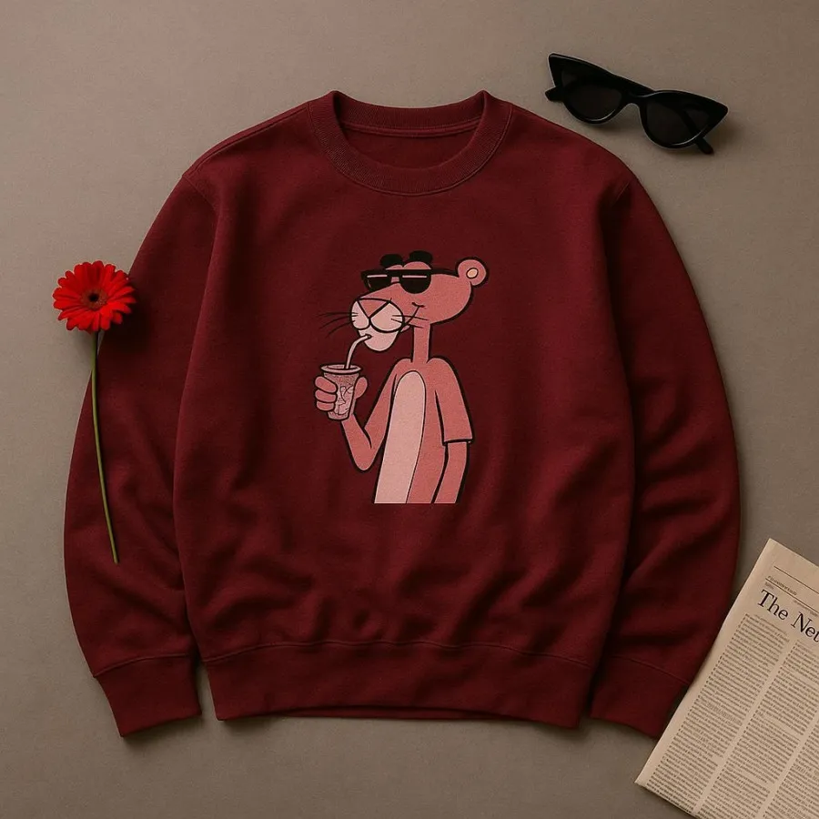 بلوز پاییزه پلنگ صورتی