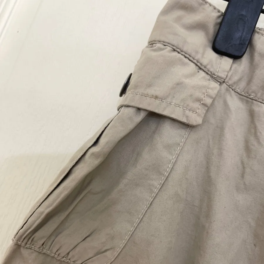 دامن خاکی کتان