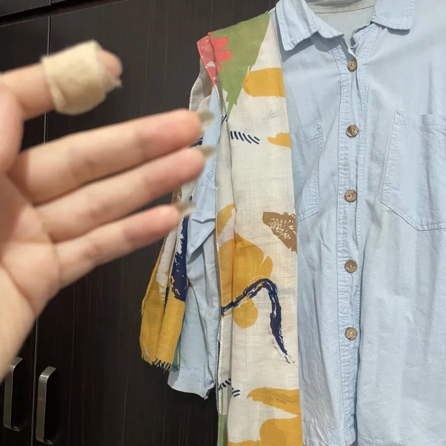 شال نخی پنبه ای آبرنگی