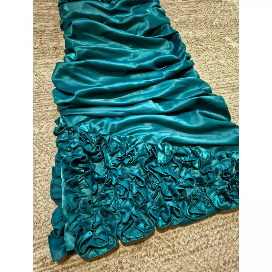 پیراهن مجلسی سبز کله غازی