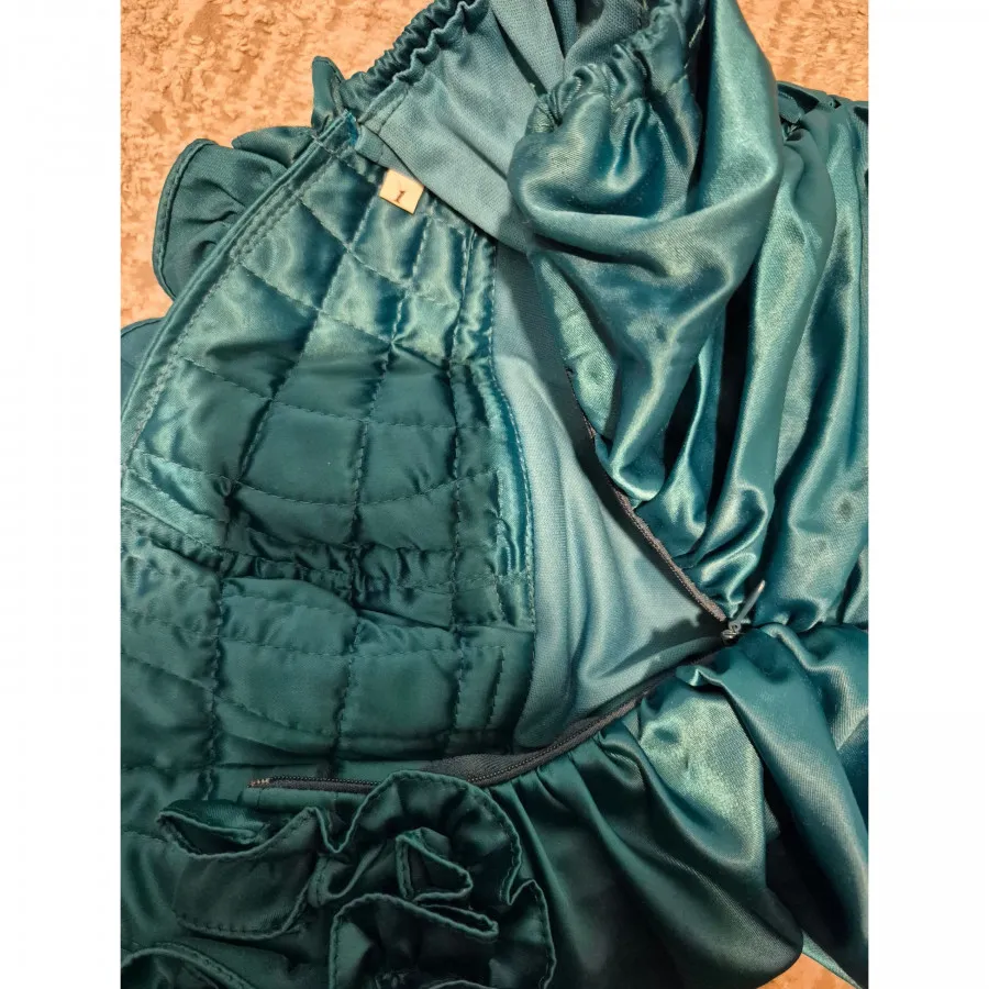 پیراهن مجلسی سبز کله غازی