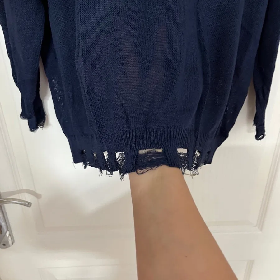 بافت زنانه سرمه ای