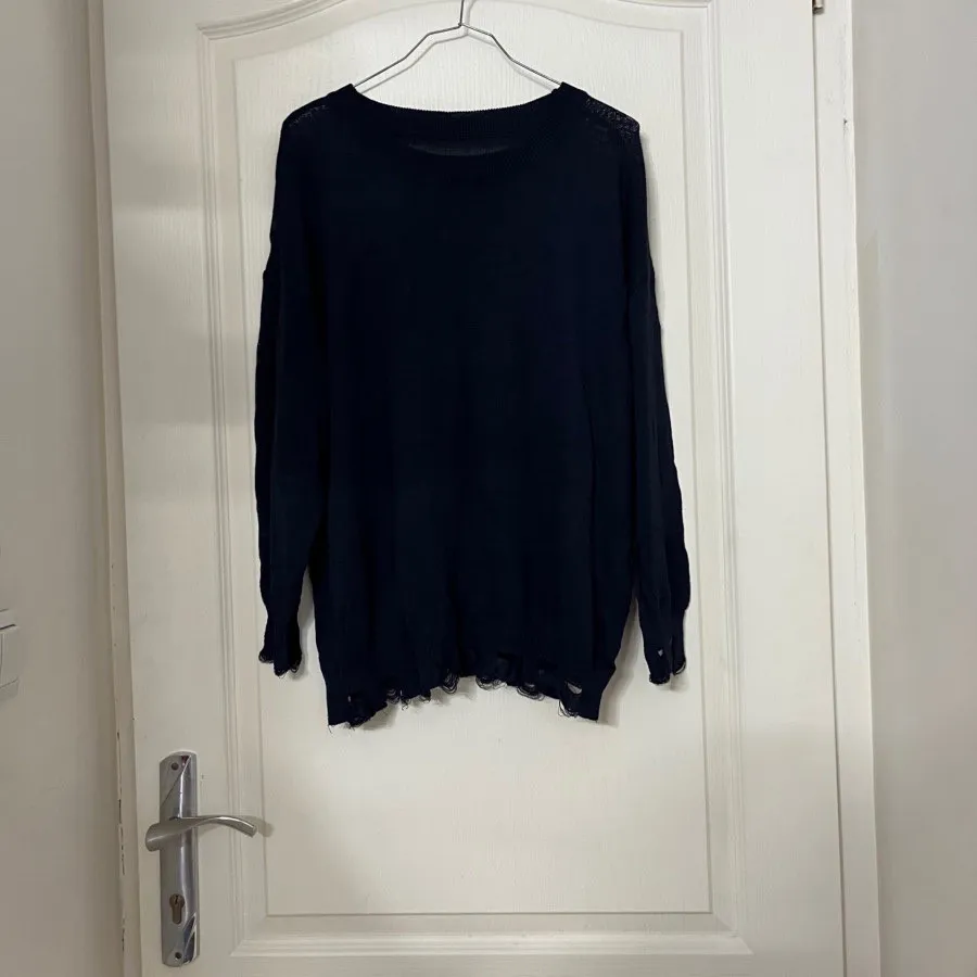 بافت زنانه سرمه ای