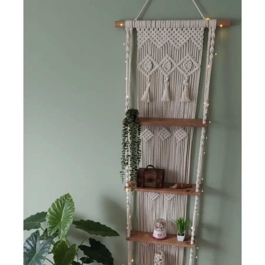 شلف چهارطبقه مکرومه