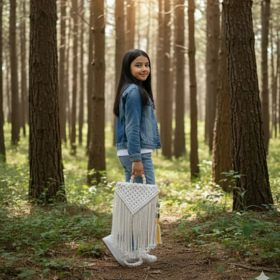 کوله پشتی مکرومه