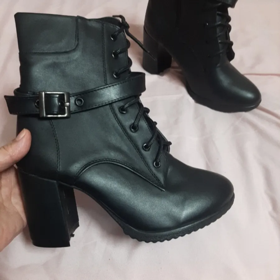 بوت چرم تبریز  بغل زیپ