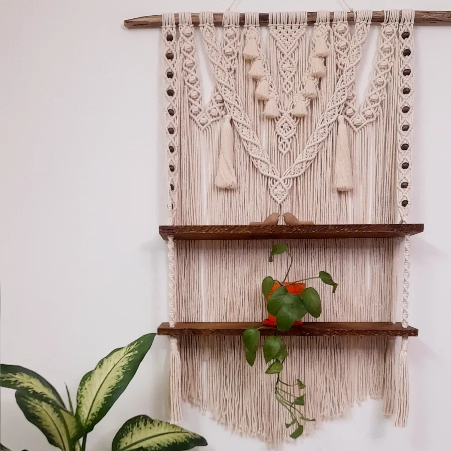 شلف دو طبقه مکرومه